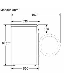 Pesumasin bosch, eestlaetav, 10 kg, seeria 6, 1600 p/min, valge-foto7