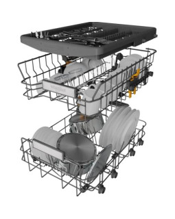 Nõudepesumasin whirlpool, 45 cm, 42 db, rv teras-foto3