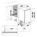 Nõudepesumasin whirlpool, integreeritav, 45 cm, 41 db, 3 korvi