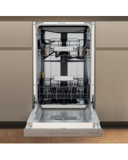 Nõudepesumasin whirlpool, integreeritav, 45 cm, 42 db, rv paneel, 3 korvi-foto2