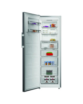 Sügavkülmik whirlpool, 187 cm, 286 l, 34 db, elektrooniline juhtimine, nofrost, hõbedane-foto3