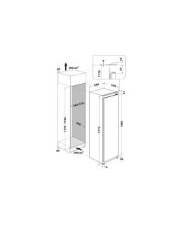 Sügavkülmik whirlpool, integreeritav, 177 cm, 209 l, 38 db, elektrooniline juhtimine, nofrost, valge-foto4