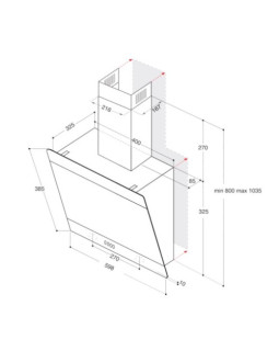 Õhupuhastaja whirlpool, seina, 60 cm, 650 m3/h, 65 db, hõbedane-foto2