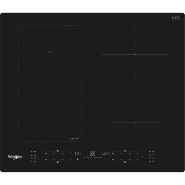 Pliidiplaat whirlpool, 4 x induktsioon, 59 cm, must Kodumasinad