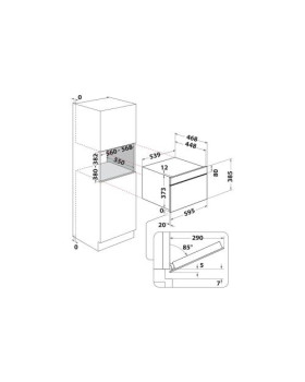 Mikrolaineahi whirlpool, integreeritav, 31 l, 800/1000 w, must-foto4