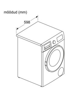 Pesumasin-kuivati bosch, seeria 4, inverter, 8/5 kg, 1400p/min, valge-foto4