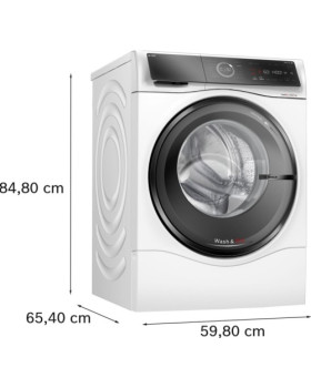 Pesumasin-kuivati bosch, seeria 8, inverter, 10.5/6 kg, 1400p/min, valge-foto6