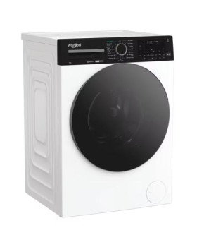 Pesumasin whirlpool, eestlaetav, 10 kg, 1400 p/min, inverter, valge/must