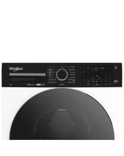 Pesumasin whirlpool, eestlaetav, 12 kg, 1400 p/min, inverter, valge/must-foto4
