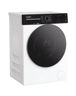 Pesumasin whirlpool, eestlaetav, 8 kg, 1400 p/min, inverter, valge/must