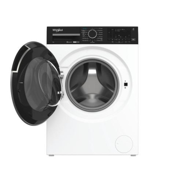 Pesumasin whirlpool, eestlaetav, 9 kg, 1400 p/min, inverter, valge/must
