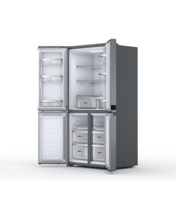 Külmik whirlpool, nofrost, 188 cm, 36 db, elektrooniline juhtimine, 388/206 l, inox-foto4