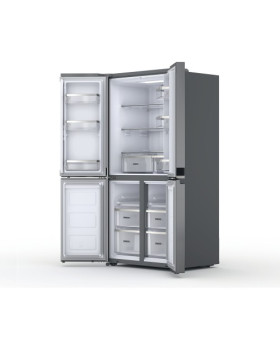 Külmik whirlpool, nofrost, 188 cm, 36 db, elektrooniline juhtimine, 388/206 l, inox-foto4