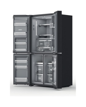 Külmik whirlpool, 187 cm, 338/216 l, 41 db, elektrooniline juhtimine, nofrost, must rv teras-foto3