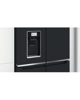 Külmik whirlpool, 187 cm, 338/216 l, 41 db, elektrooniline juhtimine, nofrost, must rv teras-foto4