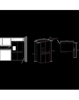Külmik whirlpool, 187 cm, 338/216 l, 41 db, elektrooniline juhtimine, nofrost, must rv teras-foto7