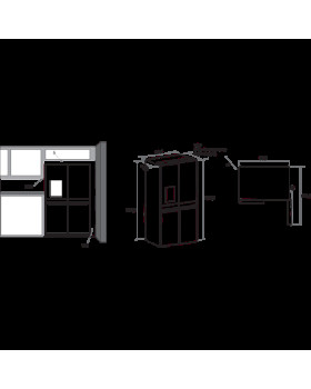 Külmik whirlpool, 187 cm, 338/216 l, 41 db, elektrooniline juhtimine, nofrost, must rv teras-foto7
