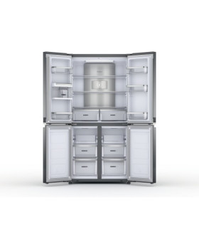 Külmik whirlpool, 188 cm, 388/206 l, 36 db, elektrooniline juhtimine, nofrost, rv teras-foto3