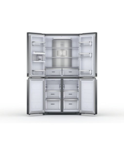 Külmik whirlpool, nofrost, 188 cm, 37 db, elektrooniline juhtimine, 388/206 l, inox-foto3