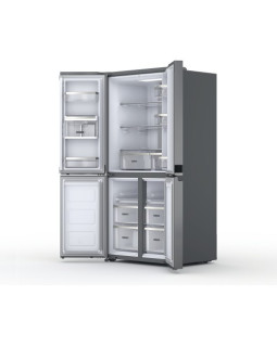 Külmik whirlpool, nofrost, 188 cm, 37 db, elektrooniline juhtimine, 388/206 l, inox-foto4