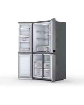 Külmik whirlpool, nofrost, 188 cm, 37 db, elektrooniline juhtimine, 388/206 l, inox-foto4