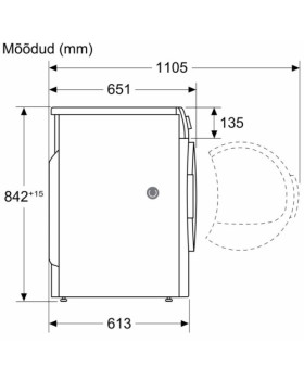 Kuivati bosch, seeria 8, soojuspumbaga, 9 kg, a+++, valge-foto4
