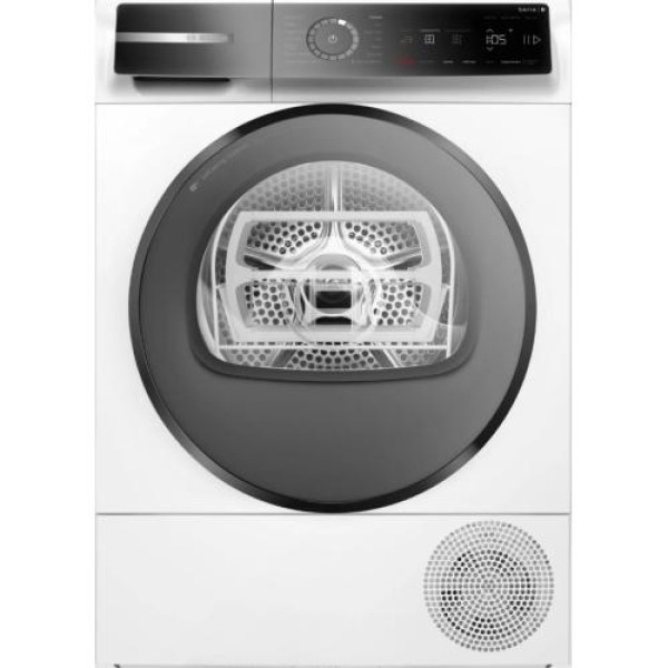 Kuivati bosch, seeria 8, soojuspumbaga, 9 kg, valge