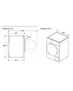 Kuivati bosch, seeria 8, soojuspumbaga, 9 kg, valge-foto2