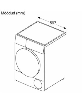 Kuivati bosch soojuspumbaga, 8 kg, a++, valge-foto5