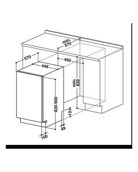 Nõudepesumasin whirlpool, integreeritav, 45 cm, 43 db-foto2
