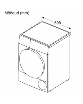 Kuivati bosch, soojuspumbaga, 8 kg, a++, 65 db, valge-foto5