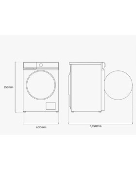 Pesumasin samsung, eestlaetav, 11 kg, 1400 p/min, inverter, valge-foto7