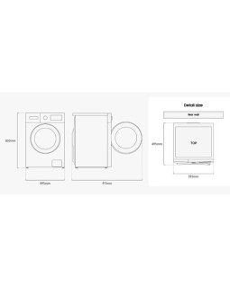 Pesumasin samsung, eestlaetav, 8 kg, 1400 p/min, valge-foto5