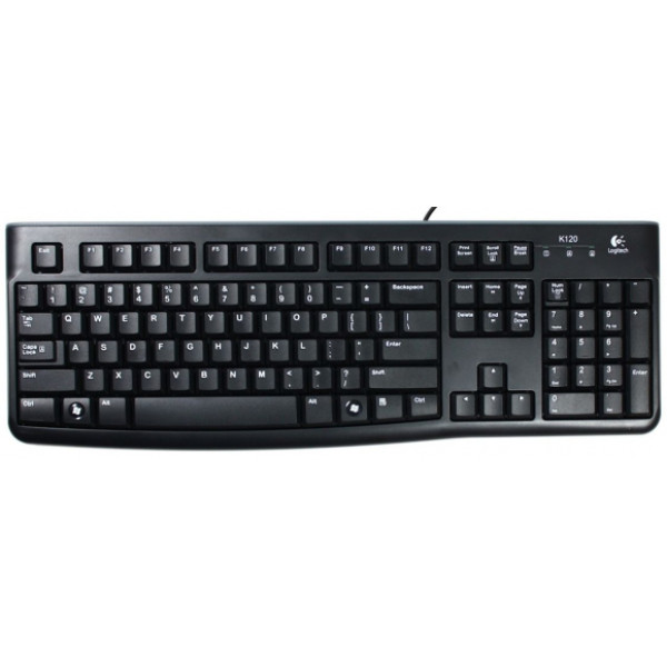 Logitech k120 wired keyboard black