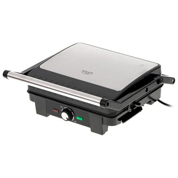 Adler electric grill ad 3051 black/stainless steel