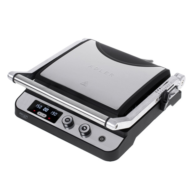 Adler electric grill ad 3059 black/stainless steel