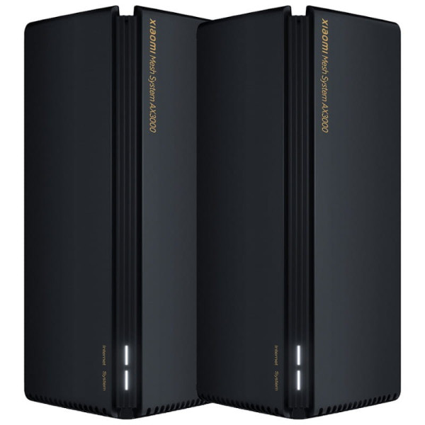 Xiaomi mesh system router wifi ax3000 (2 pack) black