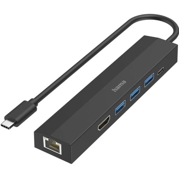 Adap. hama usb-c pistik -> 3xusb-a/usb-c/hdmi/lan
