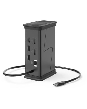 Sülearvuti dokk hama connect 2 office black / 100w