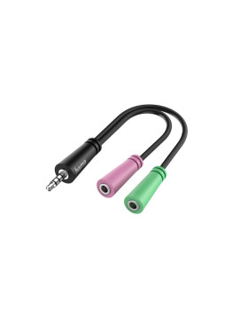 Adapter hama 4-pin 3,5mm pistik - 2x3,5mm pesa Adapter hama 4-pin 3,5mm pistik - 2x3,5mm pesa