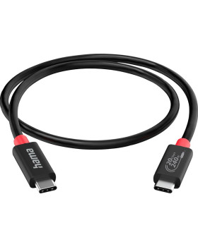 Cable hama usb-c/usb-c, usb 4.0, 20 gbit/s, 5 a, 240 w, 2 m Cable hama usb-c/usb-c, usb 4.0, 20 gbit/s, 5 a, 240 w, 2 m