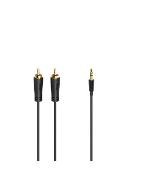 Kaabel hama 3,5mm- 2 rca, 1,5m, kullatud Kaabel hama 3,5mm- 2 rca, 1,5m, kullatud