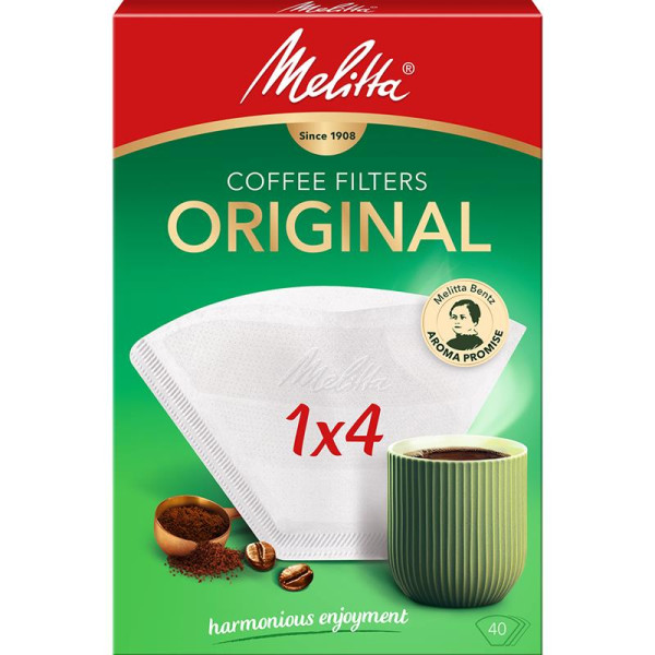 Kohvifilter melitta 1x4 40 tk