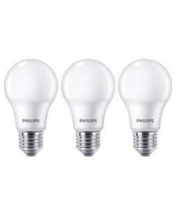 LED lamp Philips 60W E27 soe valge, 3 pakk