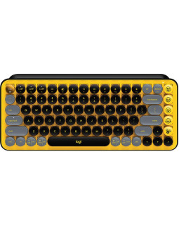 Klaviatuur Logitech POP Keys Emoji SWE (W), kollane