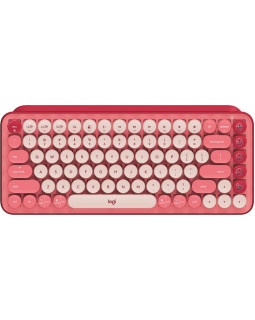 Klaviatuur Logitech POP Keys Emoji US (W), roosa
