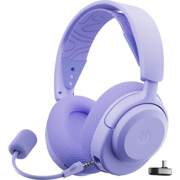 Juhtmevaba peakomplekt steelseries nova 3p, lilla