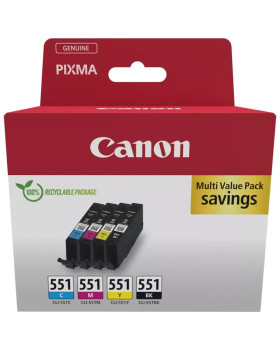 Tint canon cli-551 c/m/y/bk multipakk