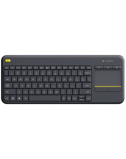 Klaviatuur logitech k400 plus swe (w), must