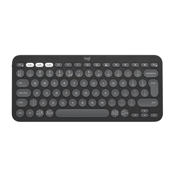 Klaviatuur logitech pebble keyboard 2 us (w), must Klaviatuur logitech pebble keyboard 2 us (w), must